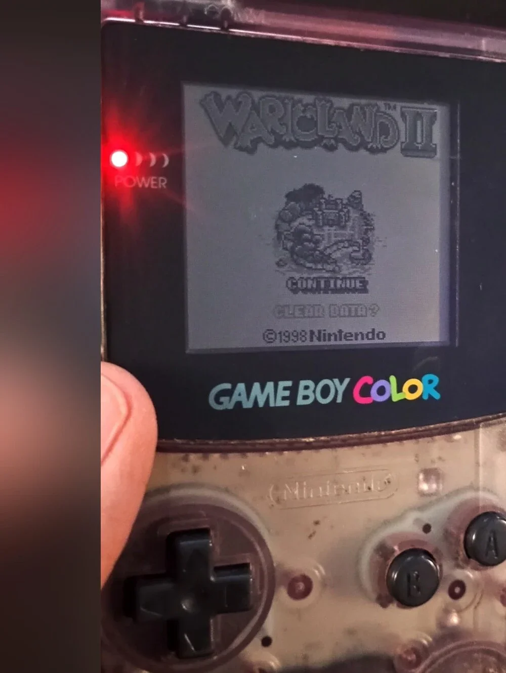 Nintendo Game Boy Cartridges in Gray and Tan - Wario Land II & Metroid II